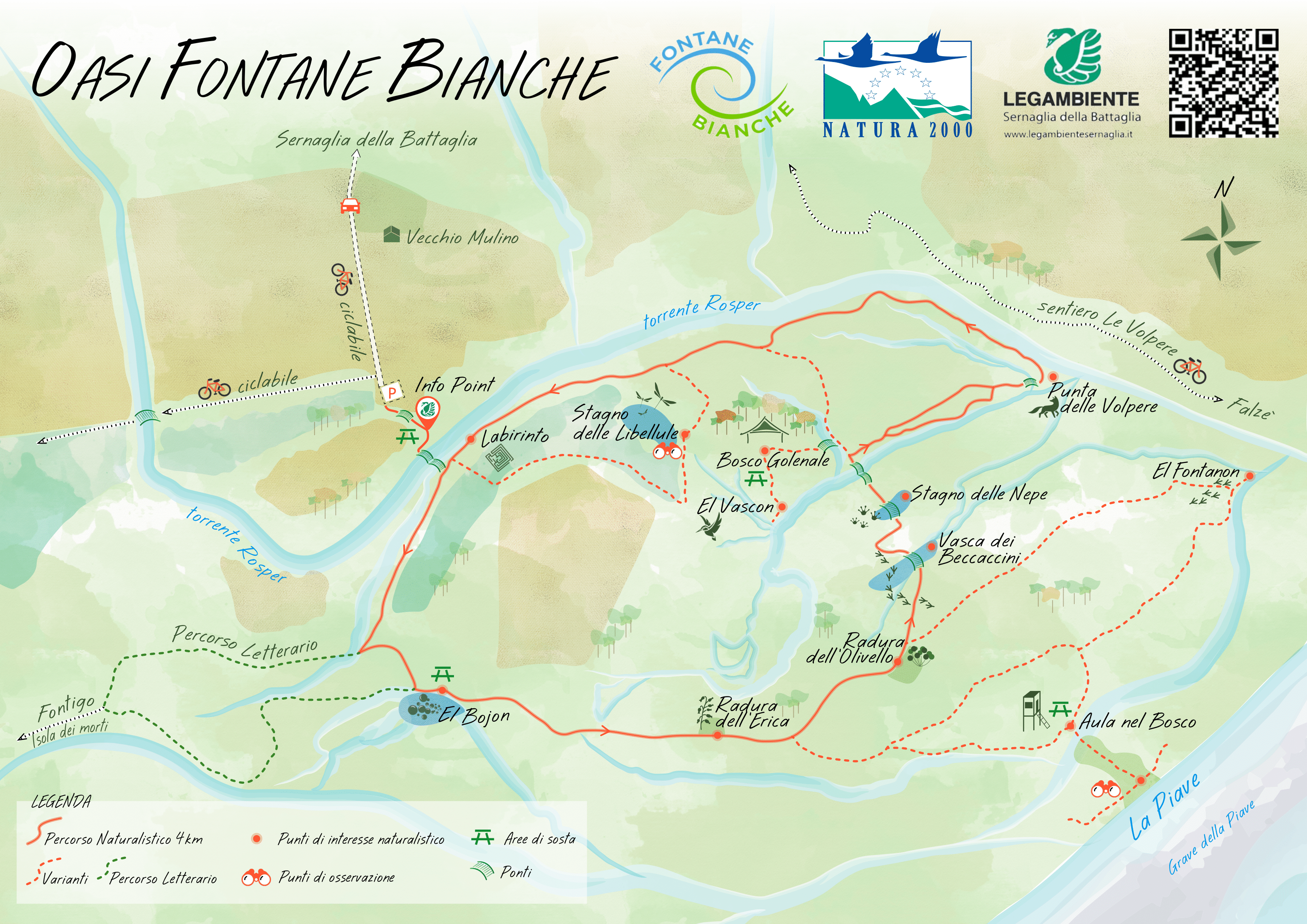 mappa 2022 dell'area Fontane Bianche